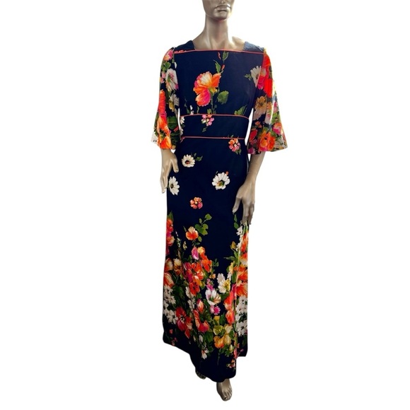 Vintage Hawaiian Dress Polynesian Maxi Alice Of California 60s Womens Small - Picture 13 of 13